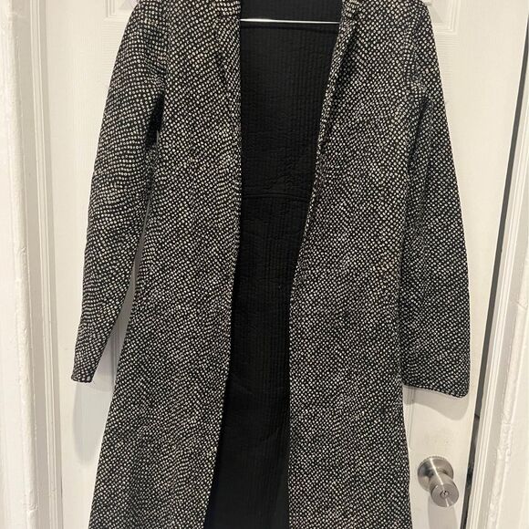 Bamyan Jackets & Blazers - Bamyan Paris Quilted 100% Cotton Hand Printed Open Women’s Jacket size M, B&W